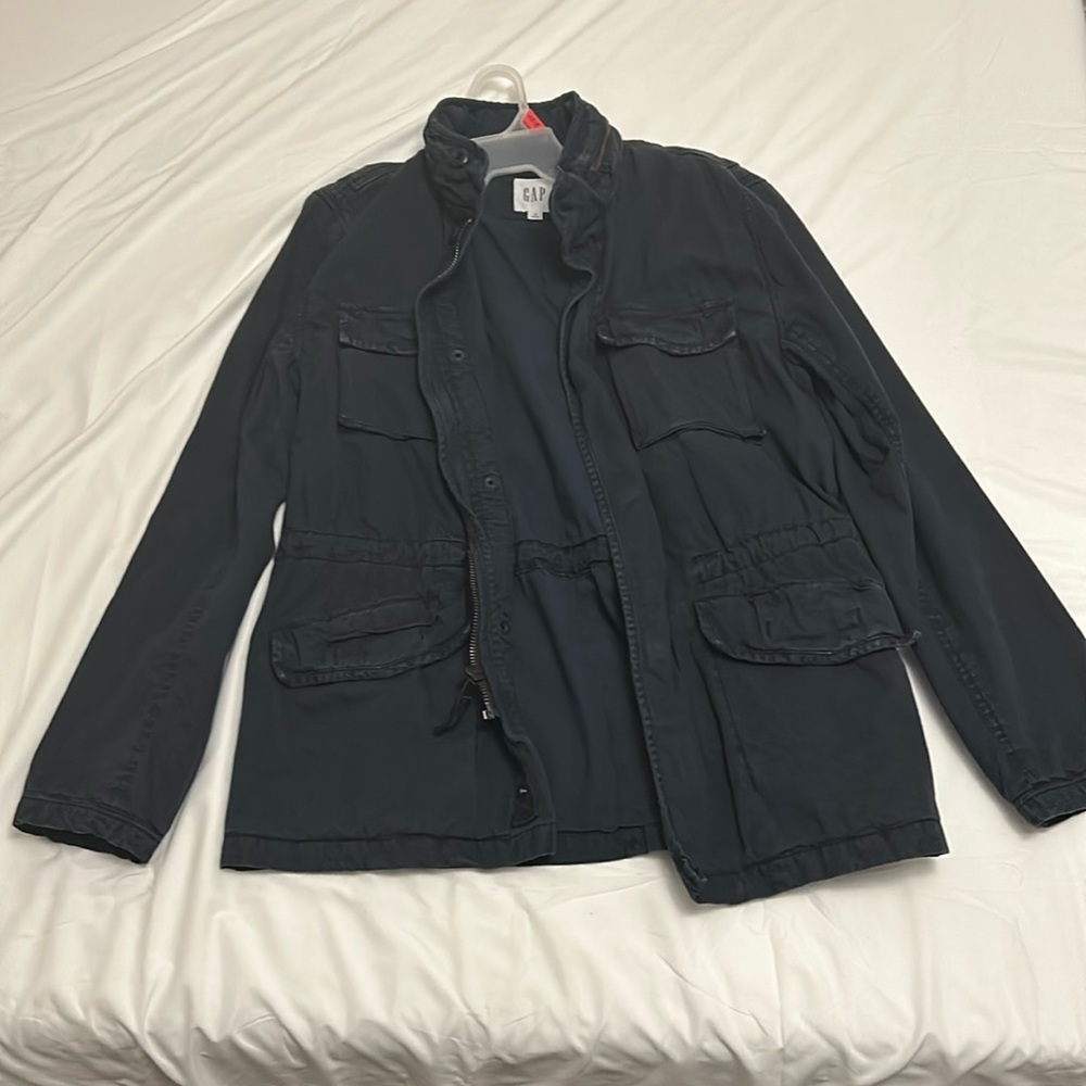 Men's Light Jacket, Gap Brand, Size Medium, Color Navy Blue